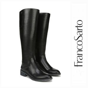 Timeless Modern Franco Sarto x Anthropologie Black Leather Boots